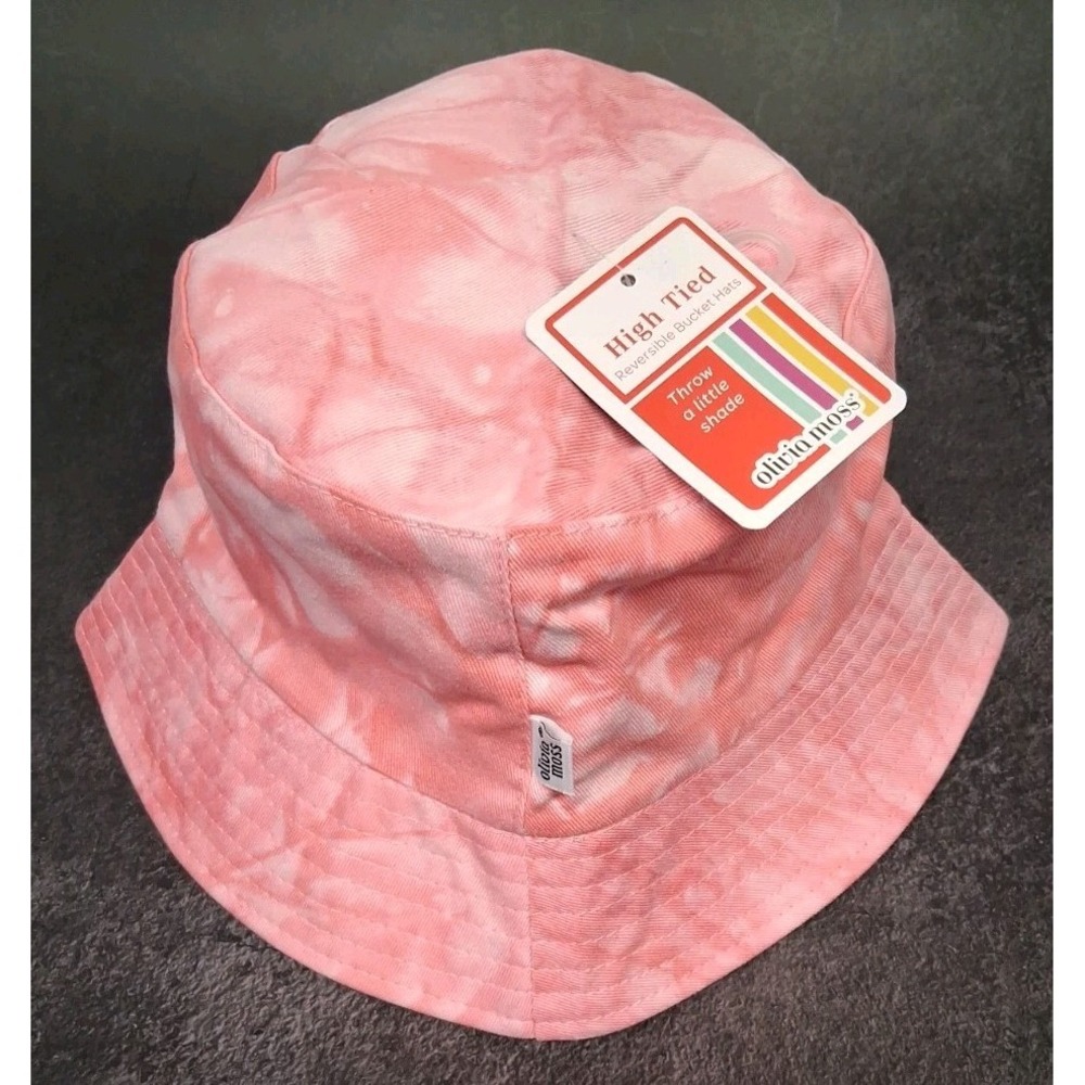 Olivia Moss Women's Pink High Tied Reversible Bucket Hat - One Size Fits All